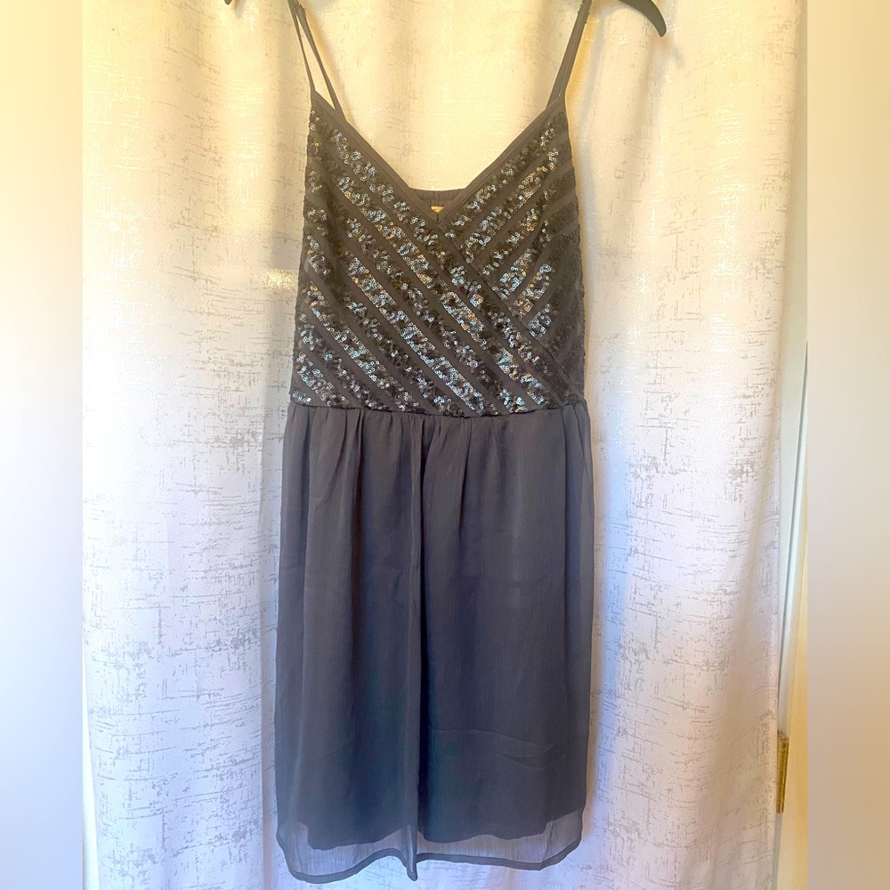 Hollister gray mini dress size medium